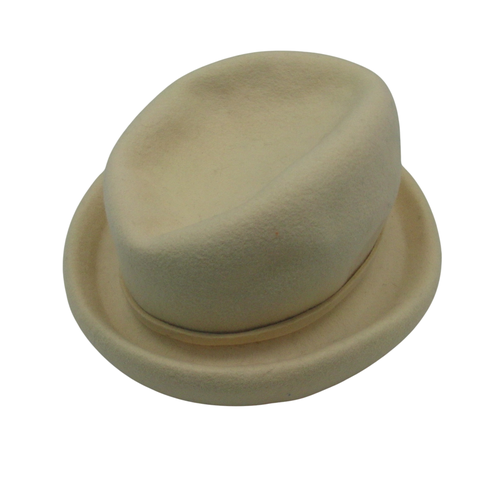 Chapeau blanc en laine - Label Emmaus - Modalova