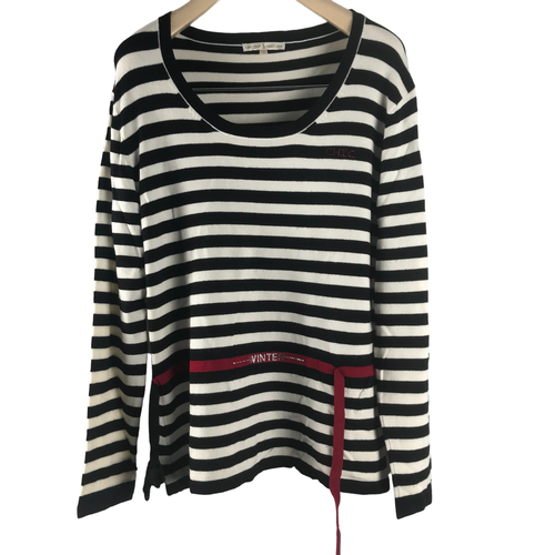 Pull  rayures noires et blanches - T3 - un jour ailleurs - Modalova