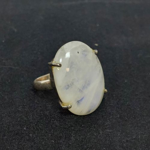 Bague en argent 925 avec dcor en verre - Label Emmaus - Modalova