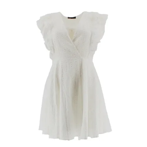 Robe blanche ajoure - -38 - shein - Modalova