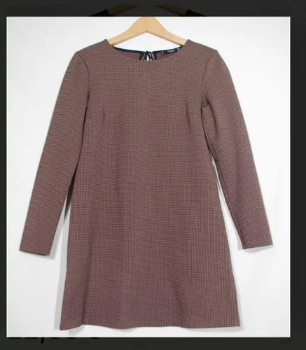 Robe trapze - XS- motif pied de poule - mango - Modalova