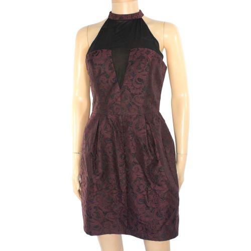 Robe Aubergine & Noir Taille 38 - asos - Modalova