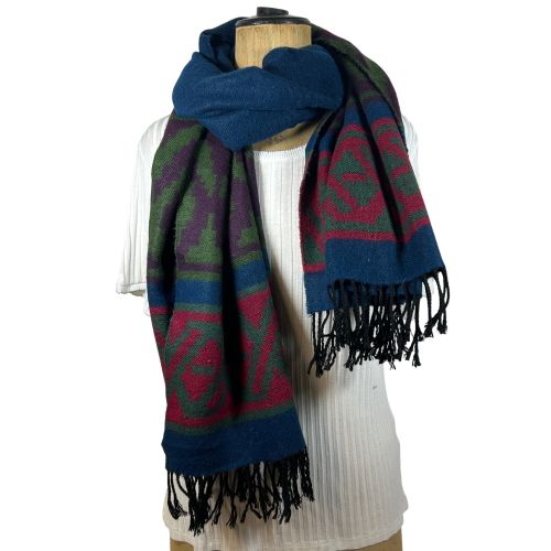 Echarpe multicolore 1,7m - Label Emmaus - Modalova