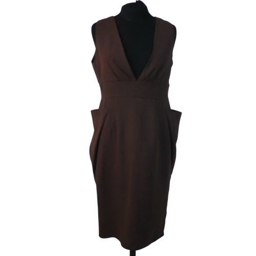 Robe STUDIO Z, marron, taille 38 - Label Emmaus - Modalova