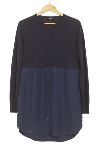 Robe pull bleu marine - Uniqlo - M - uniqlo - Modalova