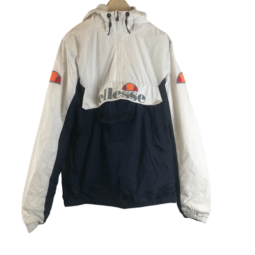 Pull de sport  capuche blanc et bleu - M - ellesse - Modalova