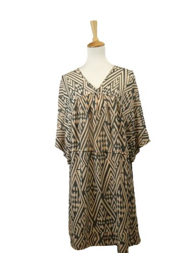 Robe blouson col V  motif - Taille 0/XS/34 - ba&sh - Modalova