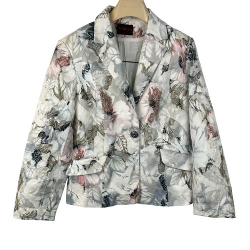 Blazer vintage  broderie floral rose bonbon - Taille 46 - grey gory for ever paris - Modalova
