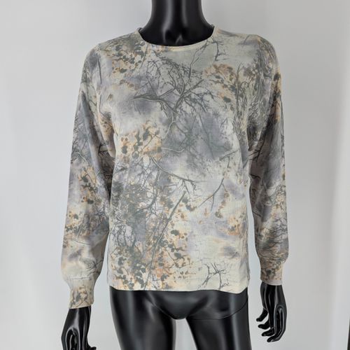 Pull en laine T.2 imprim nature col rond manches longues Made in Italy - original romantic - Modalova