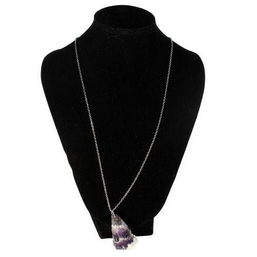 Pendentif amthyste avec chane - Label Emmaus - Modalova