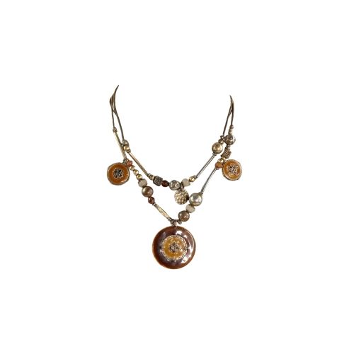 Collier ethnique breloque IKITA vintage - Label Emmaus - Modalova
