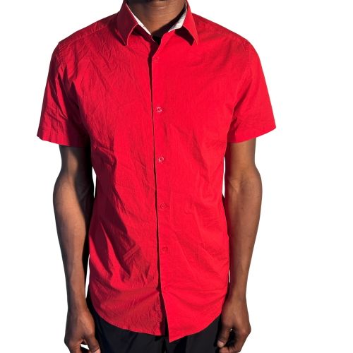 Chemise manche courte - galeries lafayette tissu stretch - galeries la fayette. - Modalova