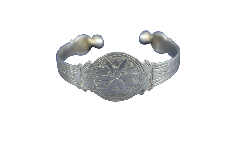 Bracelet TOUAREG en argent. Diamtre 6 cm - Label Emmaus - Modalova