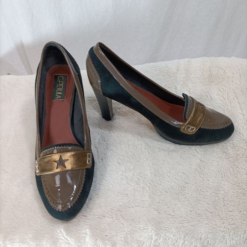 Escarpins vintage en cuir - Pointure 37,5 - c.petula - Modalova