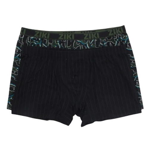 Lot de 2 boxers noirs panachs imprims - Taille XXL - Label Emmaus - Modalova