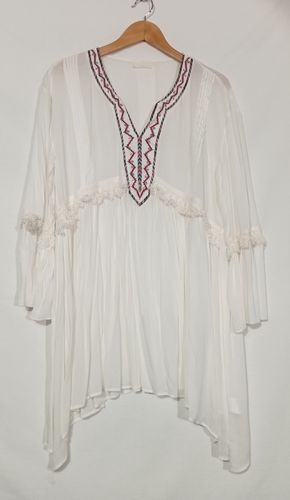 Tunique babydoll bohme crue - M - designed in italy - Modalova