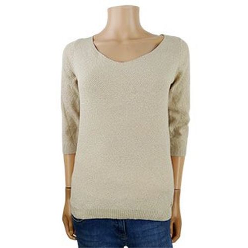 Pull beige avec fils mtalliss - Taille S - etam - Modalova