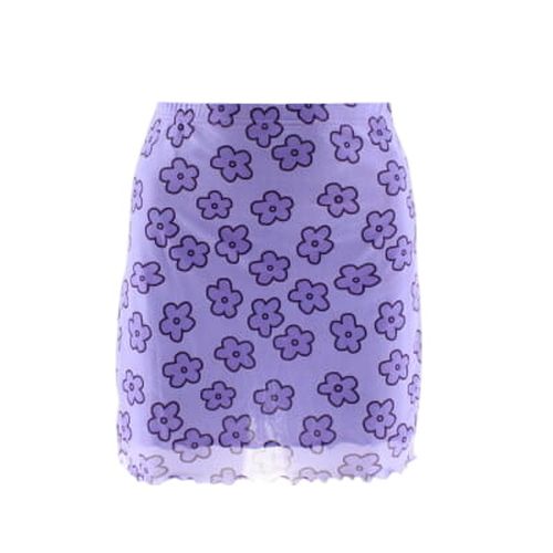 Jupe violette imprime - taille 38 - shein - Modalova