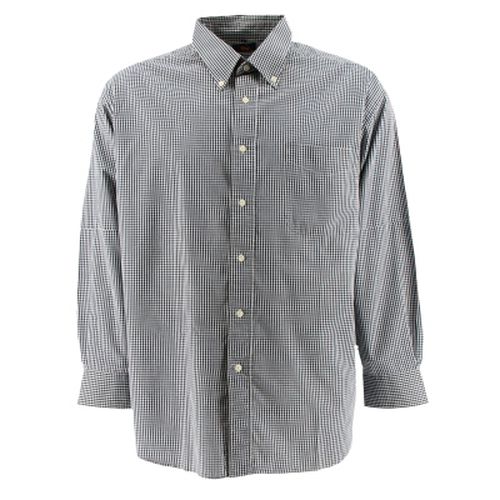 Chemise blanche et bleu fonc  carreaux - manches longues - 43/44 - jackerton - Modalova