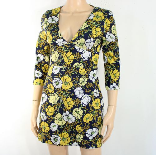 Robe Nuit Fleuris Jaune Taille M - zara - Modalova