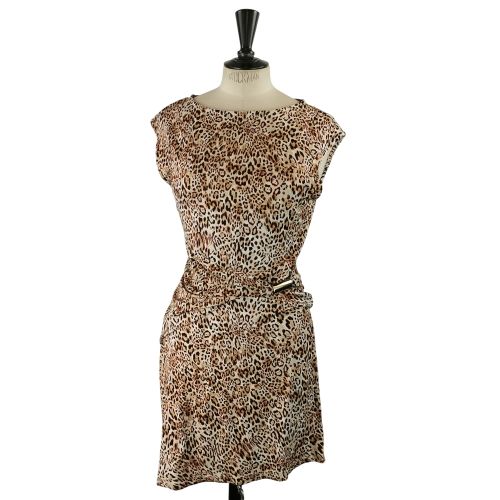 Robe drapée imprimé léopard – Deteks – Taille M (estimée) – Guépard - Label Emmaus - Modalova