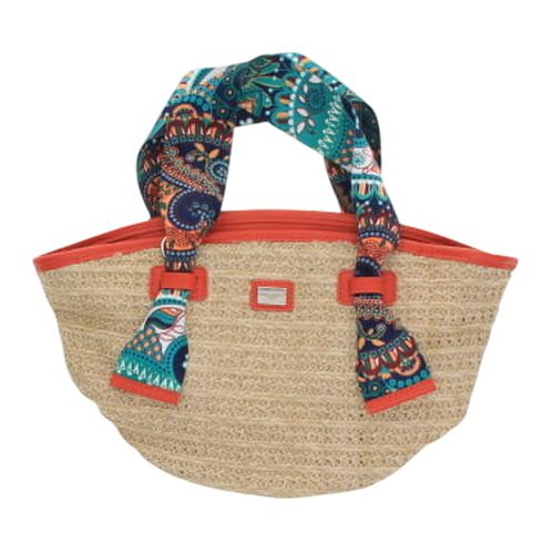 Sac  main beige imprim - David Jones - taille 20x21 cm - david jones paris - Modalova