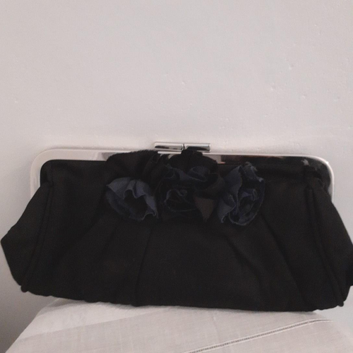 Sac pochette en tissu noir - Label Emmaus - Modalova