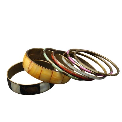 Ensemble de 7 bracelets en nacre sur laiton - Label Emmaus - Modalova