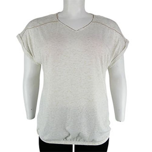 T-shirt beige avec fibre mtallise -- - Taille 46/48 - gmo - Modalova