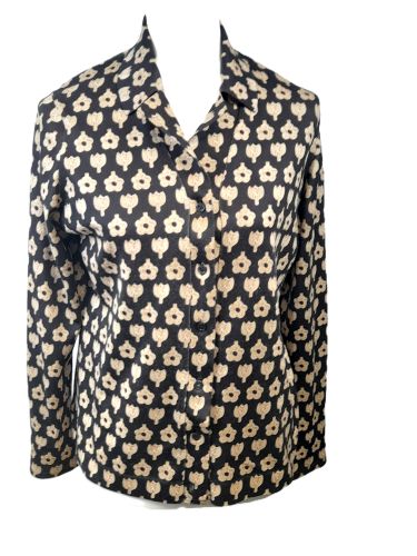 Chemise manches longues  col tailleur vintage - Taille L - rodier - Modalova