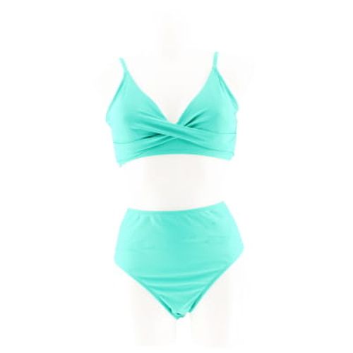 Maillot de bain 2 pices turquoise - Taille M - cupshe - Modalova