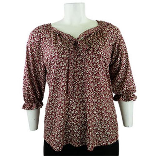 Blouse bordeaux  fleurs - taille 5 - Label Emmaus - Modalova