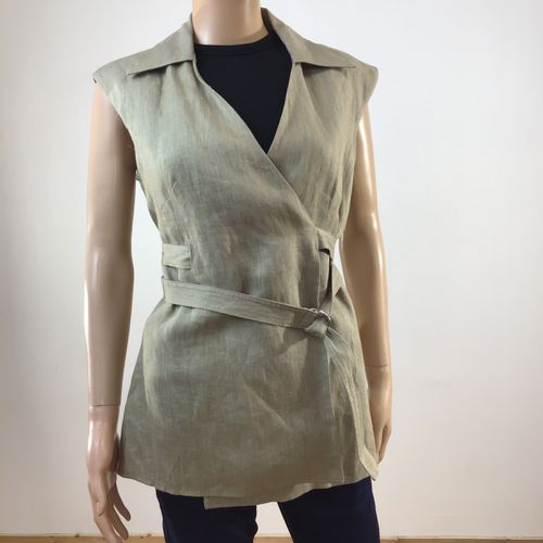 Veste longue beige - Taille 2 - anne fontaine paris - Modalova