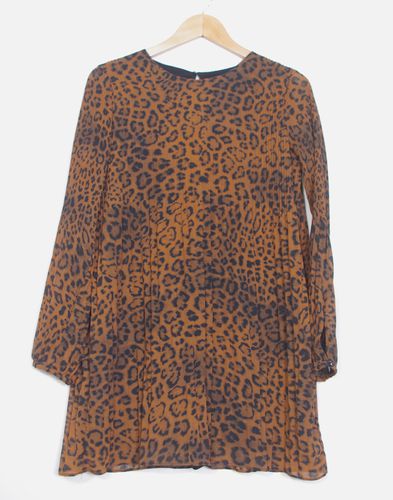 Robe motifs lopard - 38/40 - zara trf - Modalova