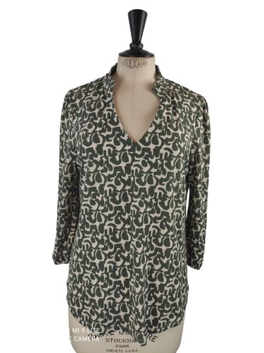Blouse imprimé graphique - DÉDICACE PARIS - Taille 38/40 (estimée) - Label Emmaus - Modalova
