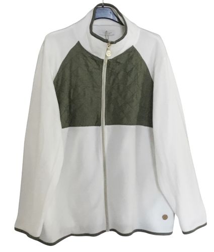 Veste polaire blanche et verte  Cosytech  XL - Label Emmaus - Modalova