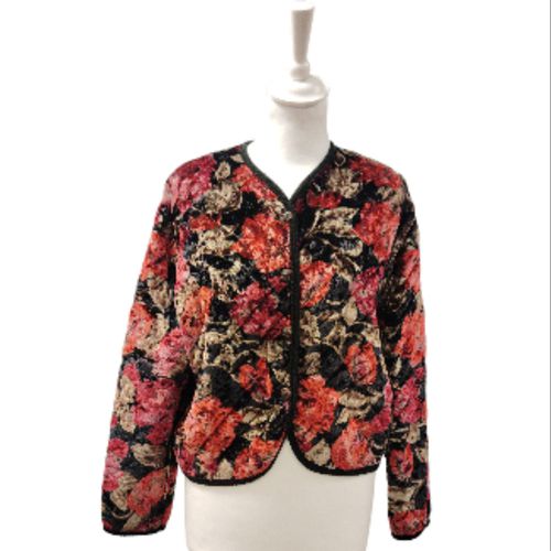 Veste en velours  fleurs- T2 - camaieu - Modalova