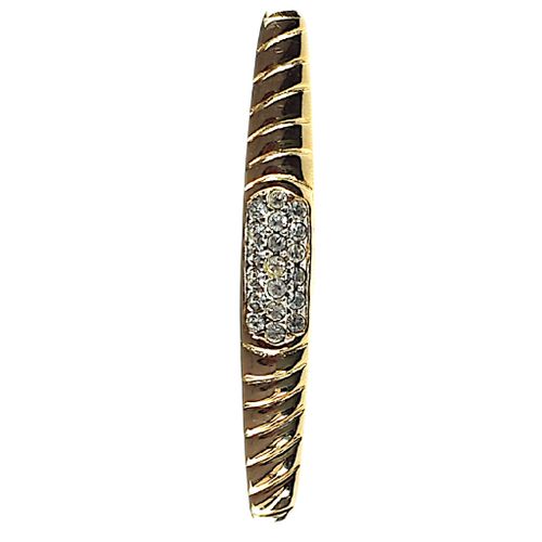 Broche barrette en métal et strass - Label Emmaus - Modalova