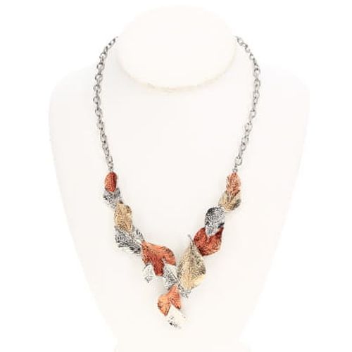 Collier avec feuilles dores et oranges - Label Emmaus - Modalova