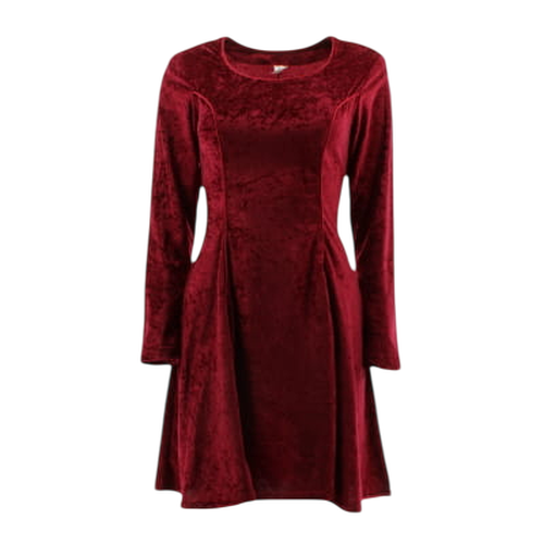 Robe bordeaux en velours - Taille 38 - Label Emmaus - Modalova