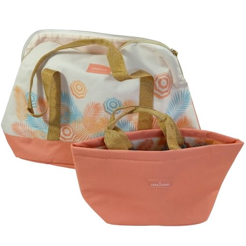 Sac de plage avec glacière souple isotherme by CÔTE D'AZUR - Label Emmaus - Modalova