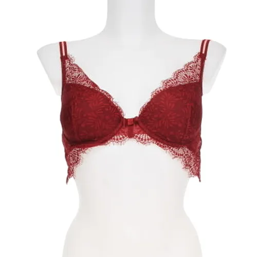 Soutien-gorge bordeaux en dentelle avec armatures - Taille 90C - etam - Modalova