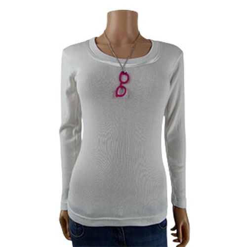 Collier  pendentif de lunettes rose - Label Emmaus - Modalova