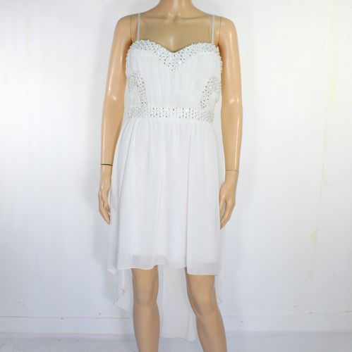 Robe De Soire Blanche Taille 46 - non renseign - Modalova