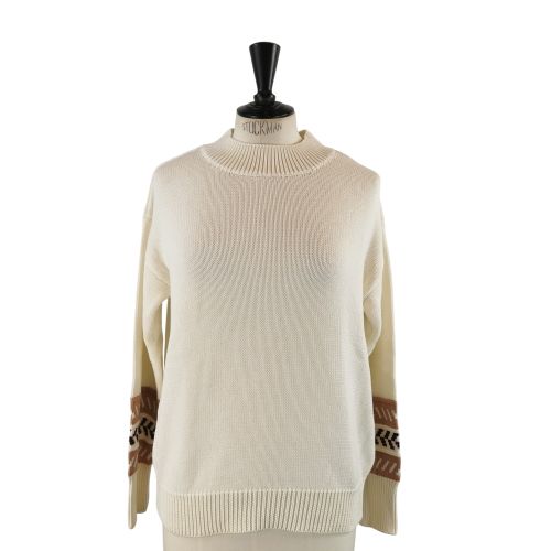 Pull maille RIU 36 blanc - Label Emmaus - Modalova