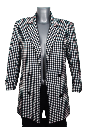 Veste tailleur  carreaux noir et blanc - M - bershka - Modalova