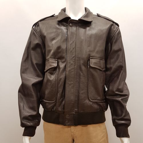 Blouson hiver de moto en cuir fonc - taille L - in-frac-tion - Modalova