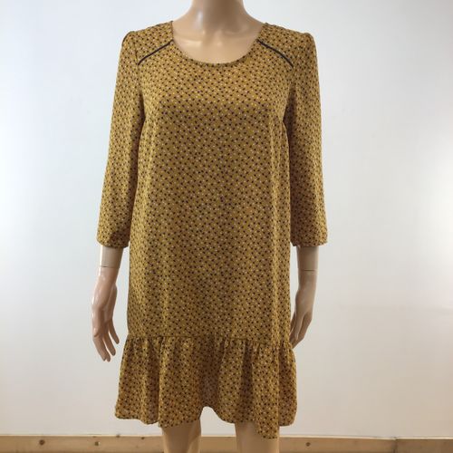 Robe moutarde  motif Comptoir des Cotonniers - Taille 38 - comptoirs des cotonniers - Modalova