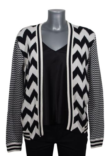 Veste - T1- vintage maille noire et blanche - american retro - Modalova
