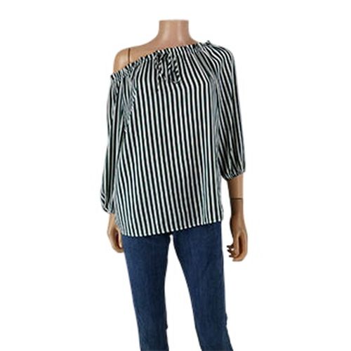 Blouse à rayures blanches et vertes - Taille 34 - H&M - Modalova